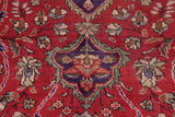 Traditional handmade Persian vintage distressed Bakhtiari Red Purple Hand Knotted RECTANGLE 100% WOOL area rug 9 x 11