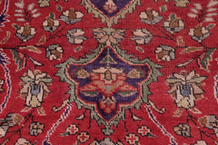 Traditional handmade Persian vintage distressed Bakhtiari Red Purple Hand Knotted RECTANGLE 100% WOOL area rug 9X11