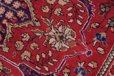 handmade Vintage Bakhtiari Red Purple Hand Knotted RECTANGLE 100% WOOL area rug 9' x 11'