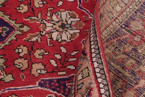 handmade Vintage Bakhtiari Red Purple Hand Knotted RECTANGLE 100% WOOL area rug 9' x 11'