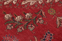 Traditional handmade Persian vintage distressed Red Purple Hand Knotted RECTANGLE 100% WOOL area rug 10X13