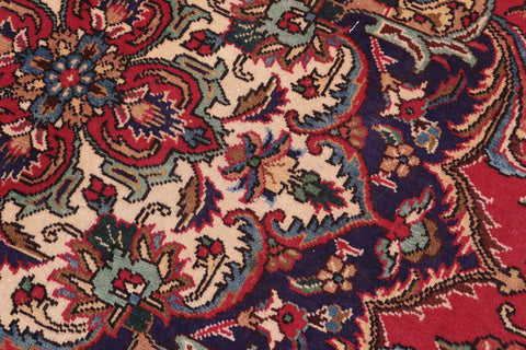 handmade Traditional Kashan Red Purple Hand Knotted RECTANGLE 100% WOOL area rug 10 x 13