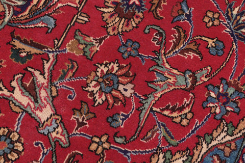 handmade Traditional Kashan Red Purple Hand Knotted RECTANGLE 100% WOOL area rug 10 x 13