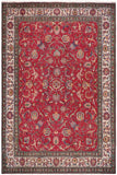 Vintage Antique Tabriz Fletcher Red/Beige Wool Rug - 10'1'' x 13'1''