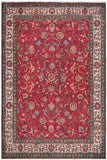 Vintage Antique Tabriz Fletcher Red/Beige Wool Rug - 10'1'' x 13'1''