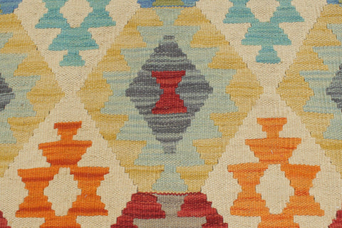 handmade Geometric Kilim Beige Gray Hand-Woven RECTANGLE 100% WOOL area rug 5 x 7