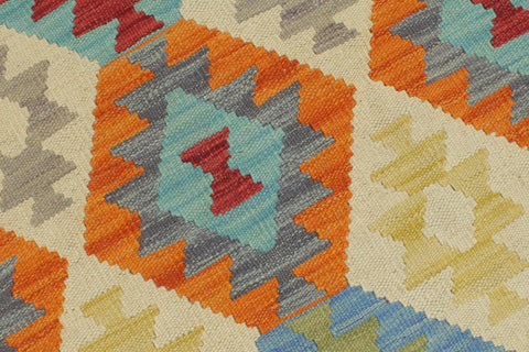 handmade Geometric Kilim Beige Gray Hand-Woven RECTANGLE 100% WOOL area rug 5 x 7