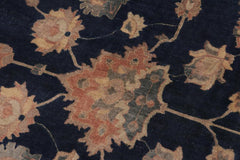 handmade Traditional Agra Drk.green Dark Gold Hand Knotted RECTANGLE 100% WOOL area rug 10'X14'