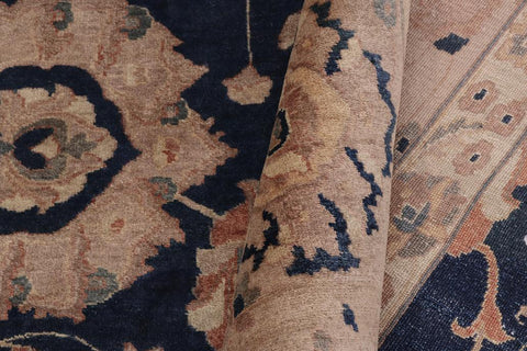 handmade Traditional Agra Drk.green Dark Gold Hand Knotted RECTANGLE 100% WOOL area rug 10'X14'