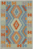 Southwestern Turkish Kilim Mckay Hand-Woven Wool Rug - 2'9'' x 4'1''