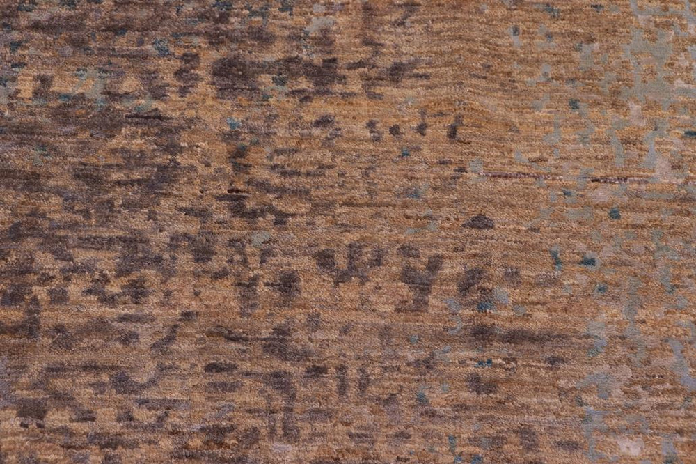 handmade Modern Modern Gray Blue Hand Knotted RECTANGLE WOOL&SILK area rug 9X12