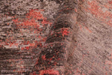 handmade Modern Modern Gray Rust Hand Knotted RECTANGLE WOOL&SILK area rug 9 x 12