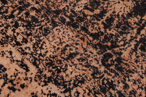 handmade Modern Modern Black Beige Hand Knotted RECTANGLE 100% WOOL area rug 9' x 12'
