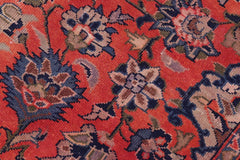 Traditional handmade Persian vintage distressed Rust Blue Hand-Woven RECTANGLE 100% WOOL area rug 10X14