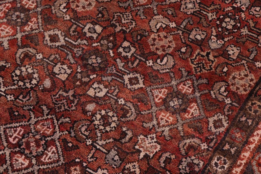 handmade Traditional Tabriz Red Brown Hand Knotted RUNNER 100% Wool Pile area rug 3x10