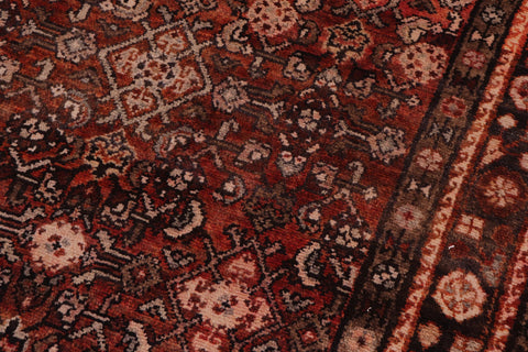 handmade Traditional Tabriz Red Brown Hand Knotted RUNNER 100% WOOL area rug 3 x 10