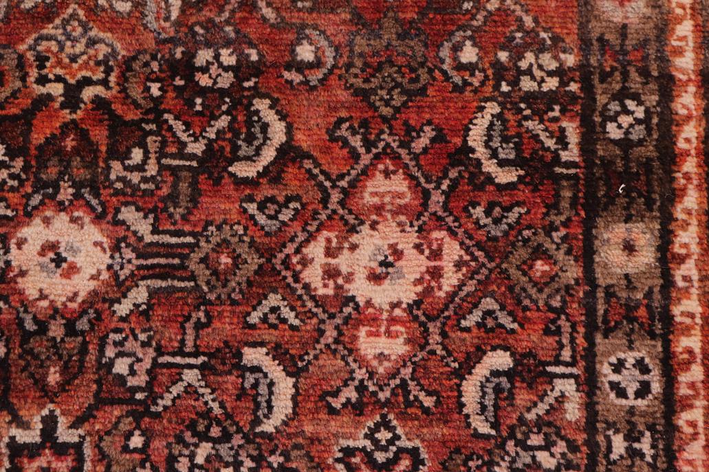 handmade Traditional Tabriz Red Brown Hand Knotted RUNNER 100% Wool Pile area rug 3x10