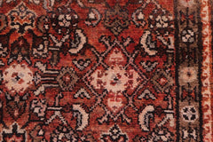 handmade Traditional Tabriz Red Brown Hand Knotted RUNNER 100% Wool Pile area rug 3x10