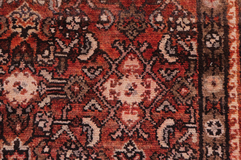 handmade Traditional Tabriz Red Brown Hand Knotted RUNNER 100% WOOL area rug 3 x 10