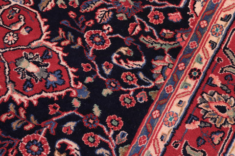 handmade Traditional Kashan Blue Red Hand Knotted RECTANGLE 100% WOOL area rug 4 x 6