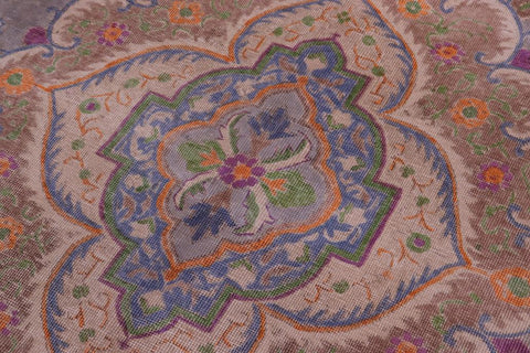 handmade Vintage Tabriz Gray Tan Hand Knotted RECTANGLE 100% WOOL area rug 10X12