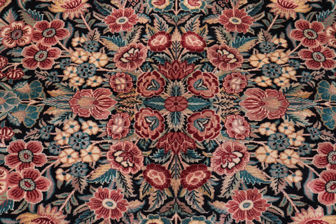 handmade Traditional Abusson Black Red Hand Knotted RECTANGLE 100% WOOL area rug 9x12