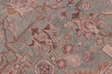 handmade Vintage Tabriz Green Gray Hand Knotted RECTANGLE 100% WOOL area rug 8 x 11