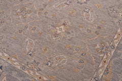 handmade Traditional Kafkaz Gray Blue Hand Knotted RECTANGLE 100% WOOL area rug 12X15