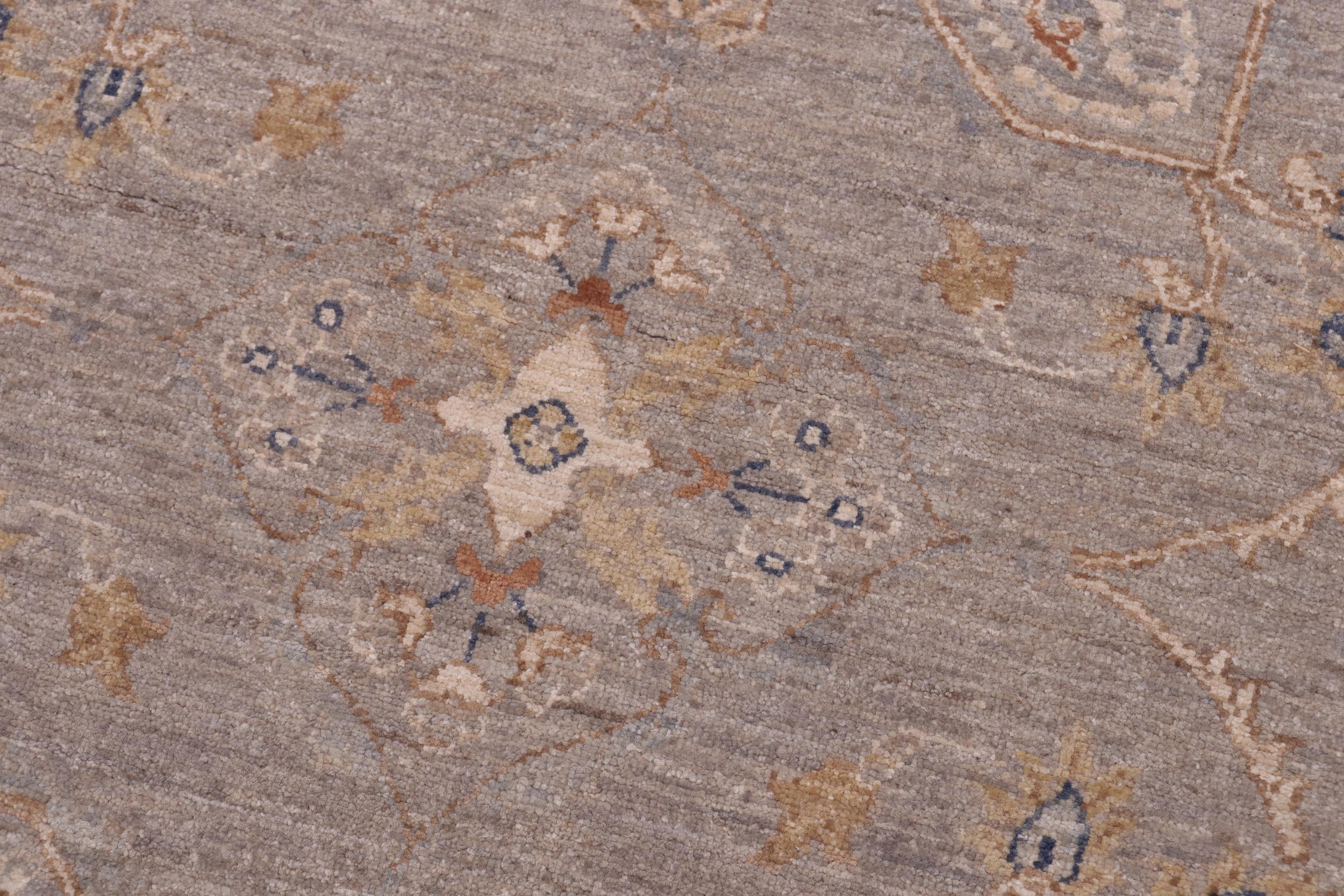 handmade Traditional Kafkaz Gray Blue Hand Knotted RECTANGLE 100% WOOL area rug 12x15