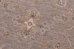 handmade Traditional Kafkaz Gray Blue Hand Knotted RECTANGLE 100% WOOL area rug 12X15