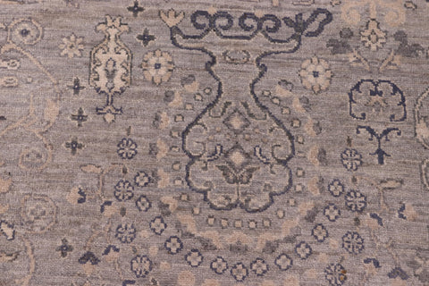 handmade Modern Modern Blue Beige Hand Knotted RECTANGLE 100% WOOL area rug 10' x 14'