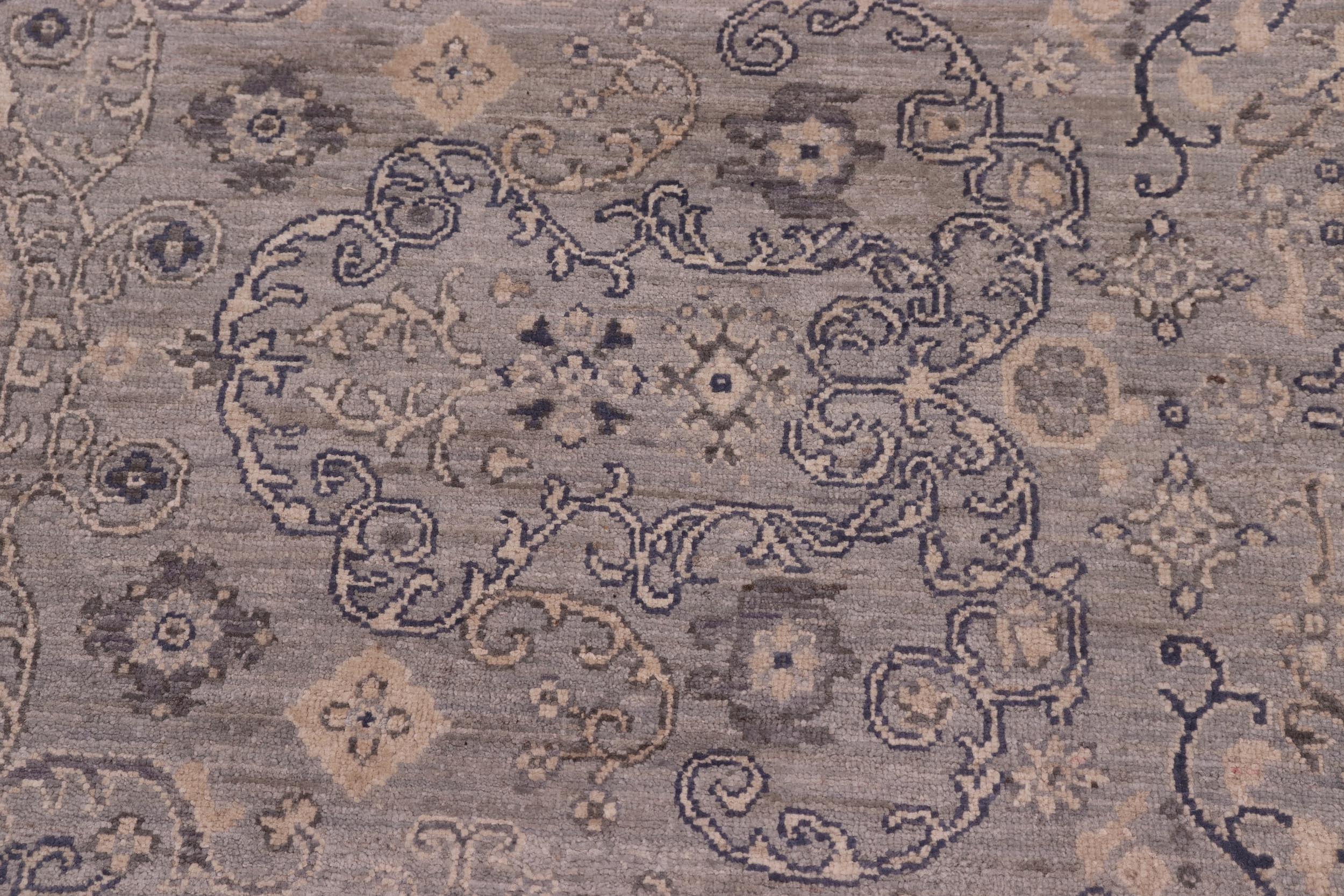 handmade Modern Modern Blue Beige Hand Knotted RECTANGLE 100% WOOL area rug 10' x 14'