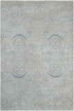 handmade Modern Modern Blue Beige Hand Knotted RECTANGLE 100% WOOL area rug 10 x 14