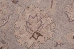 handmade Traditional Kafkaz Gray Tan Hand Knotted RECTANGLE 100% WOOL area rug 12X18