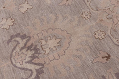 handmade Traditional Kafkaz Gray Tan Hand Knotted RECTANGLE 100% WOOL area rug 12X18