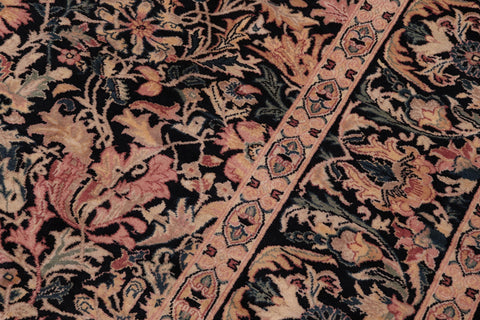 handmade Transitional Gulshanayub Black Red Hand Knotted RECTANGLE 100% WOOL area rug 9' x 12'
