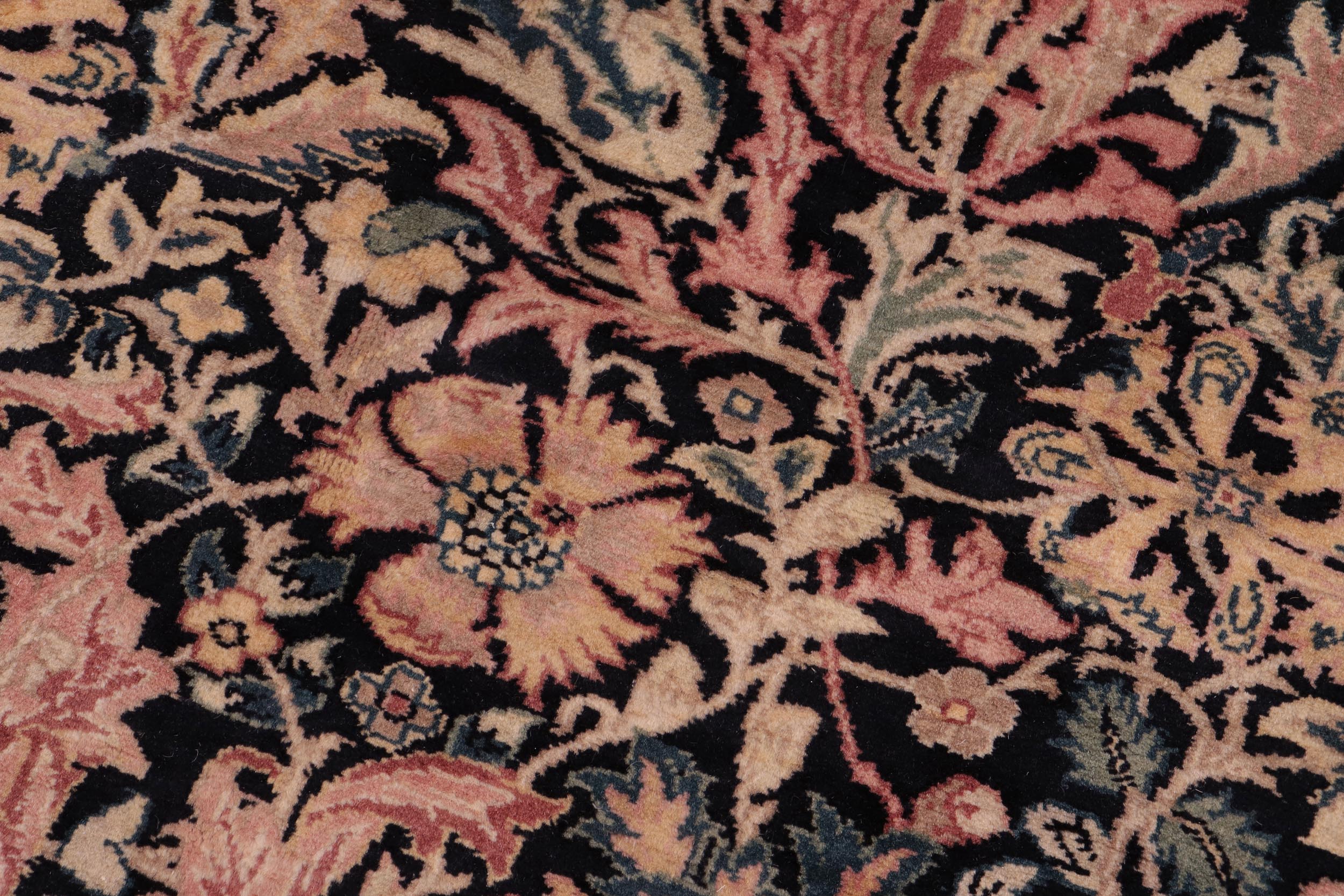 handmade Transitional Gulshanayub Black Red Hand Knotted RECTANGLE 100% WOOL area rug 9' x 12'