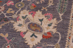 handmade Traditional Oushak Gray Beige Hand Knotted RECTANGLE 100% WOOL area rug 12X15