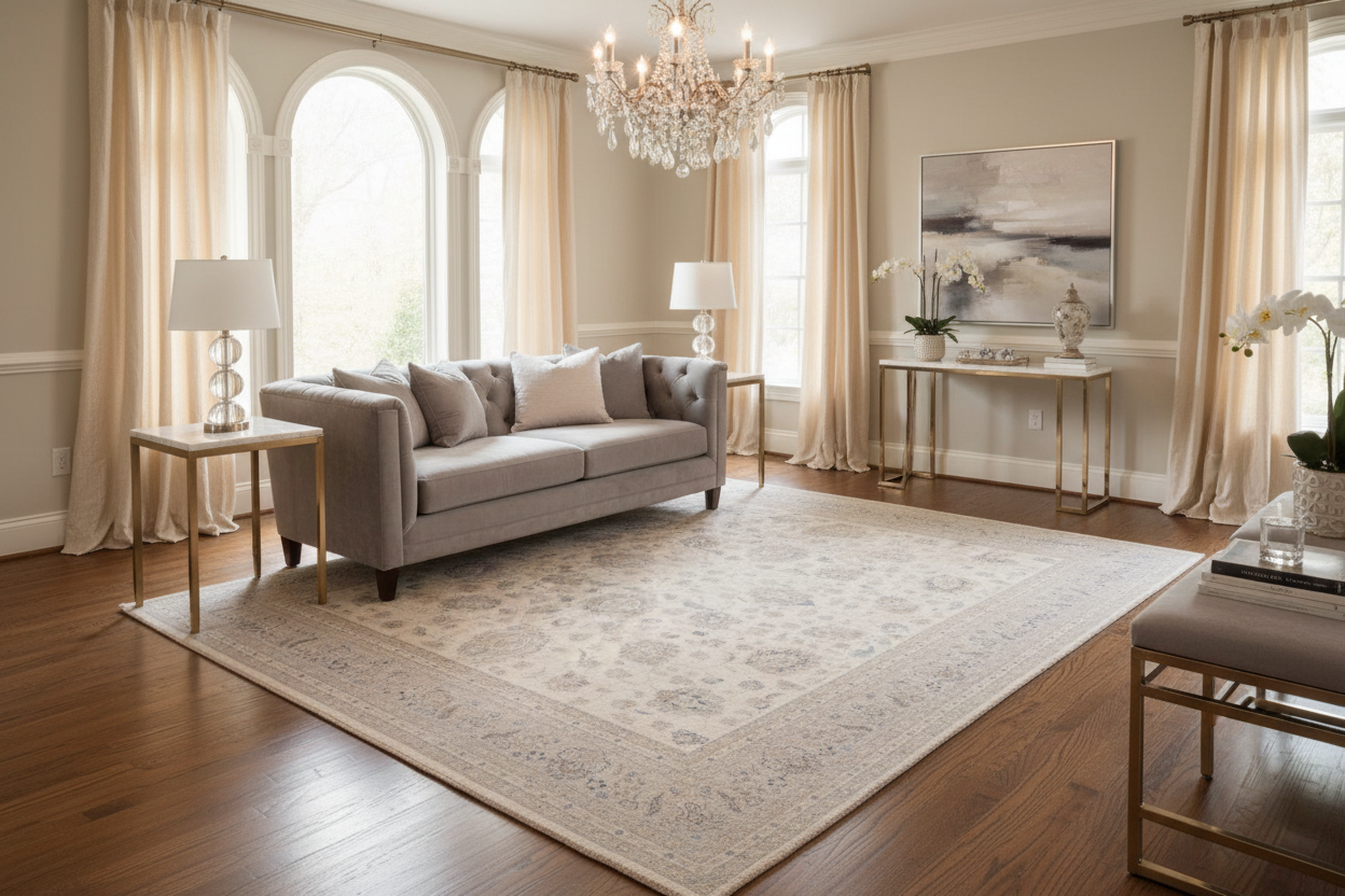 handmade Traditional Kafkaz Beige Tan Hand Knotted RECTANGLE 100% WOOL area rug 12x15