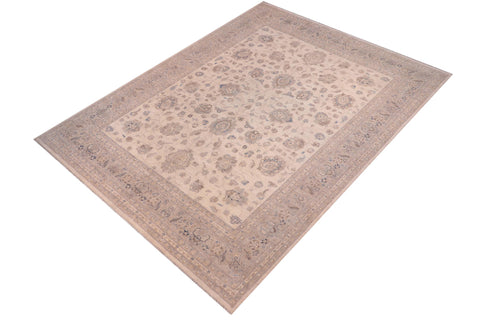 handmade Traditional Kafkaz Beige Tan Hand Knotted RECTANGLE 100% WOOL area rug 12x15
