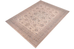 handmade Traditional Kafkaz Beige Tan Hand Knotted RECTANGLE 100% WOOL area rug 12X15