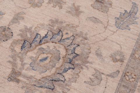 handmade Traditional Kafkaz Beige Tan Hand Knotted RECTANGLE 100% WOOL area rug 12x15