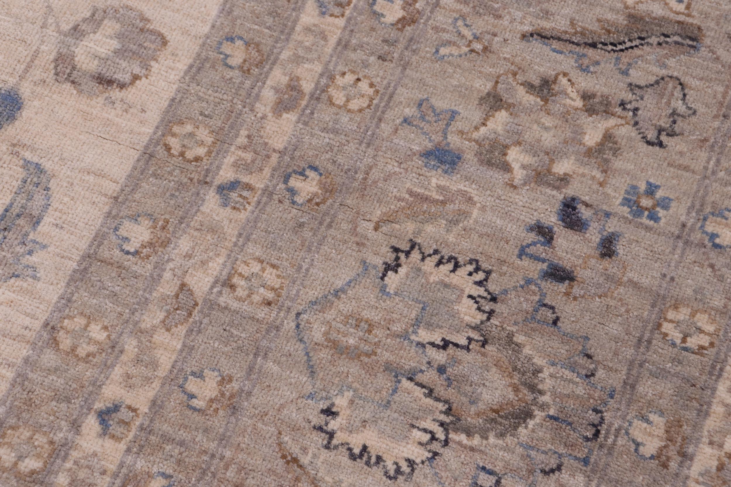 handmade Traditional Kafkaz Beige Tan Hand Knotted RECTANGLE 100% WOOL area rug 12x15