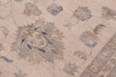 handmade Traditional Kafkaz Beige Tan Hand Knotted RECTANGLE 100% WOOL area rug 12X15