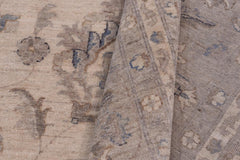 handmade Traditional Kafkaz Beige Tan Hand Knotted RECTANGLE 100% WOOL area rug 12X15