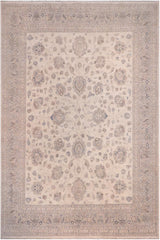 handmade Traditional Kafkaz Beige Tan Hand Knotted RECTANGLE 100% WOOL area rug 12X15
