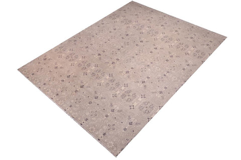 handmade Traditional Kafkaz Blue Tan Hand Knotted RECTANGLE 100% WOOL area rug 12X15