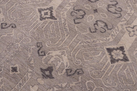 handmade Traditional Kafkaz Blue Tan Hand Knotted RECTANGLE 100% WOOL area rug 12X15