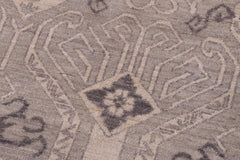 handmade Traditional Kafkaz Blue Tan Hand Knotted RECTANGLE 100% WOOL area rug 12X15