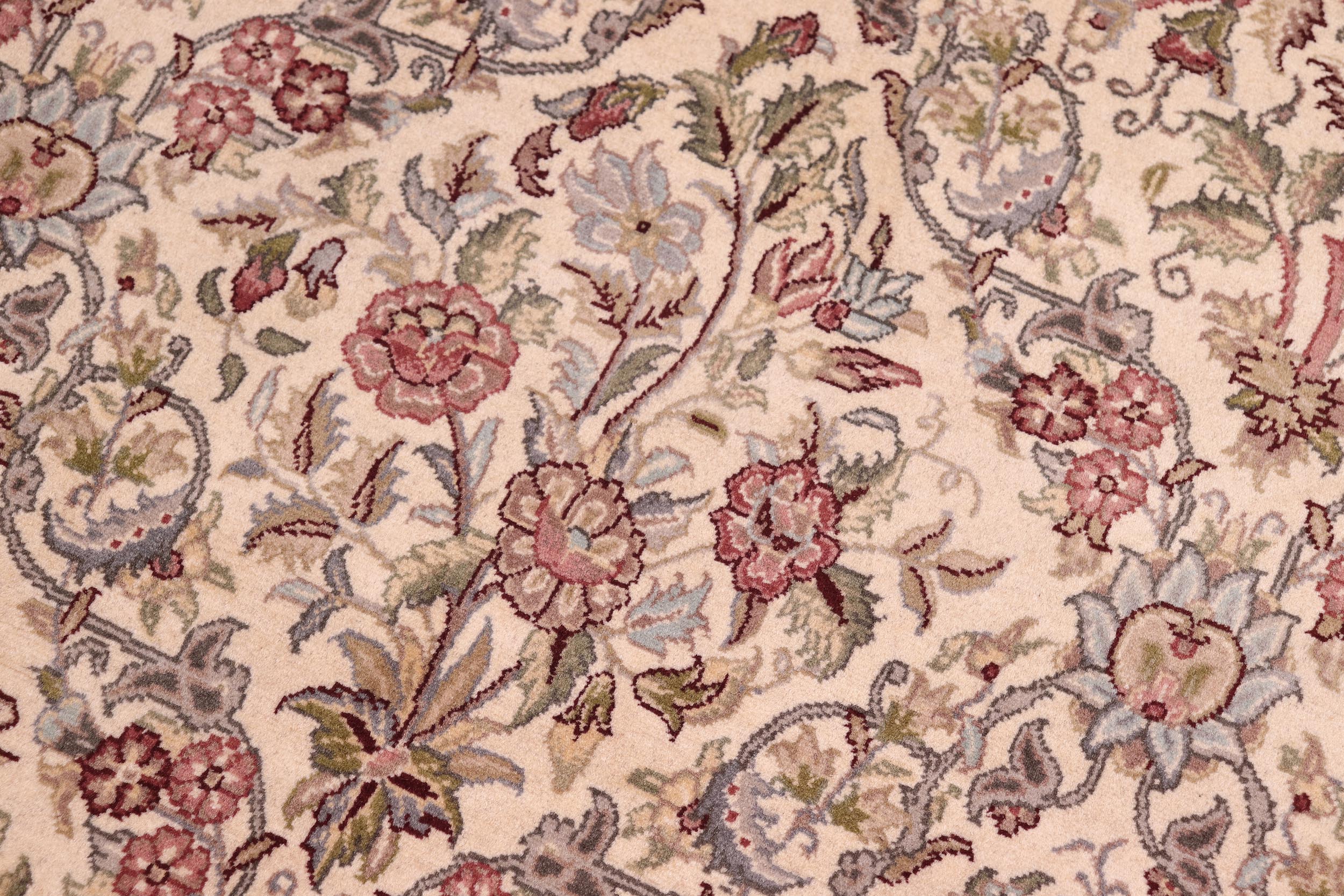 handmade Transitional Nadeem Ivory Ivory Hand Knotted RECTANGLE 100% WOOL area rug 9x12